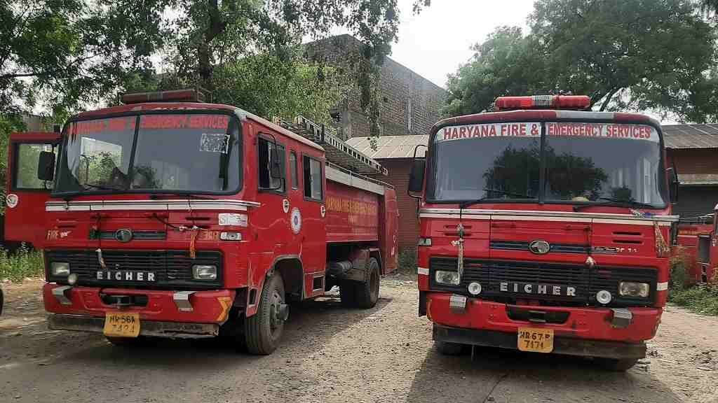Haryana Fire Brigade Vehicle