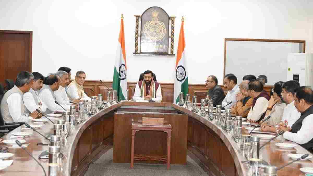 CM Nayab Saini Meeting